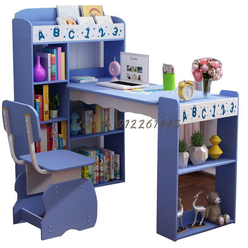 Childrens desk learning desk and chair set lifting Homework table girls primary school students desk home writing desk